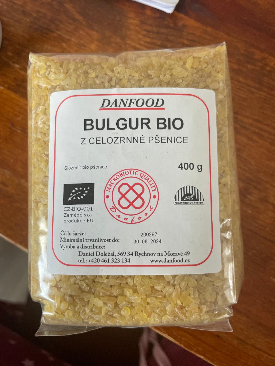 Fotografie - Bulgur Bio z celozrnné pšenice Danfood