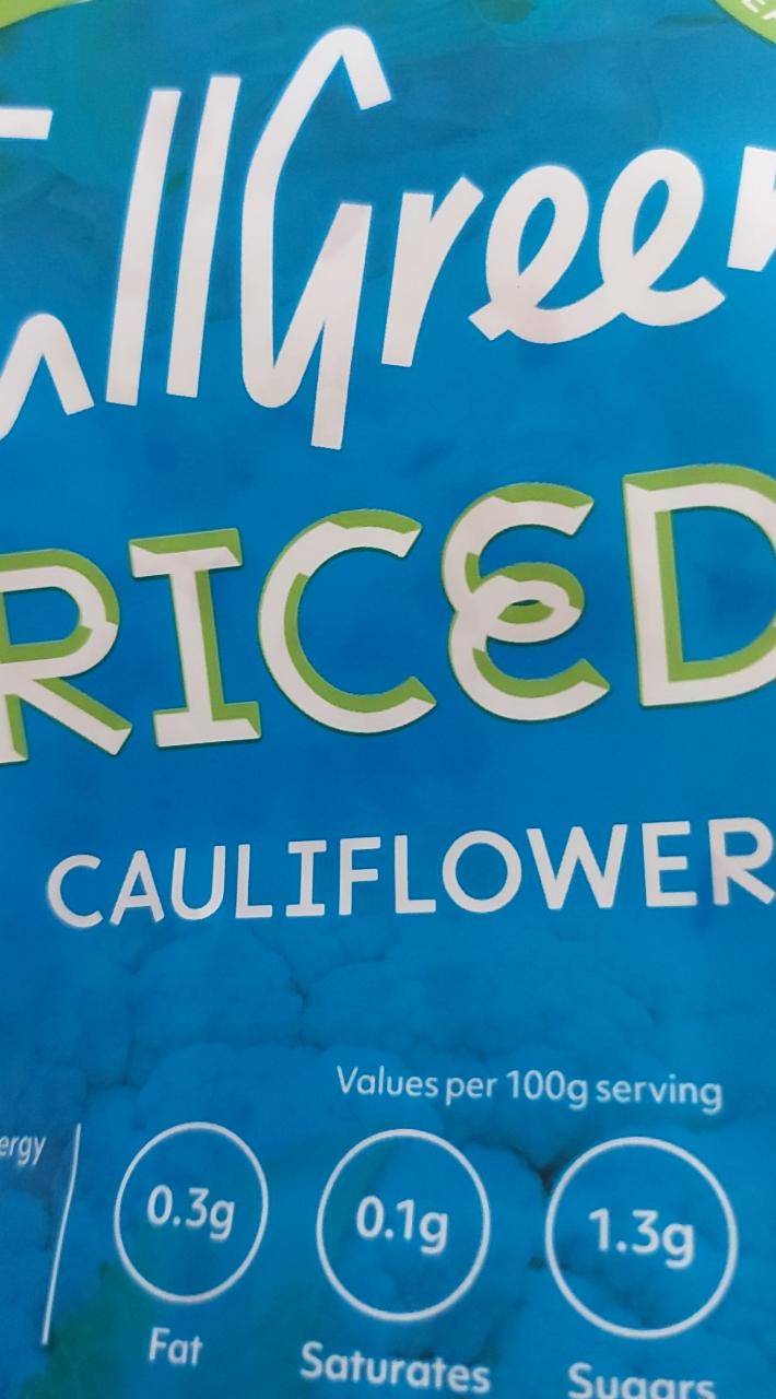 Fotografie - riced cauliflower full green