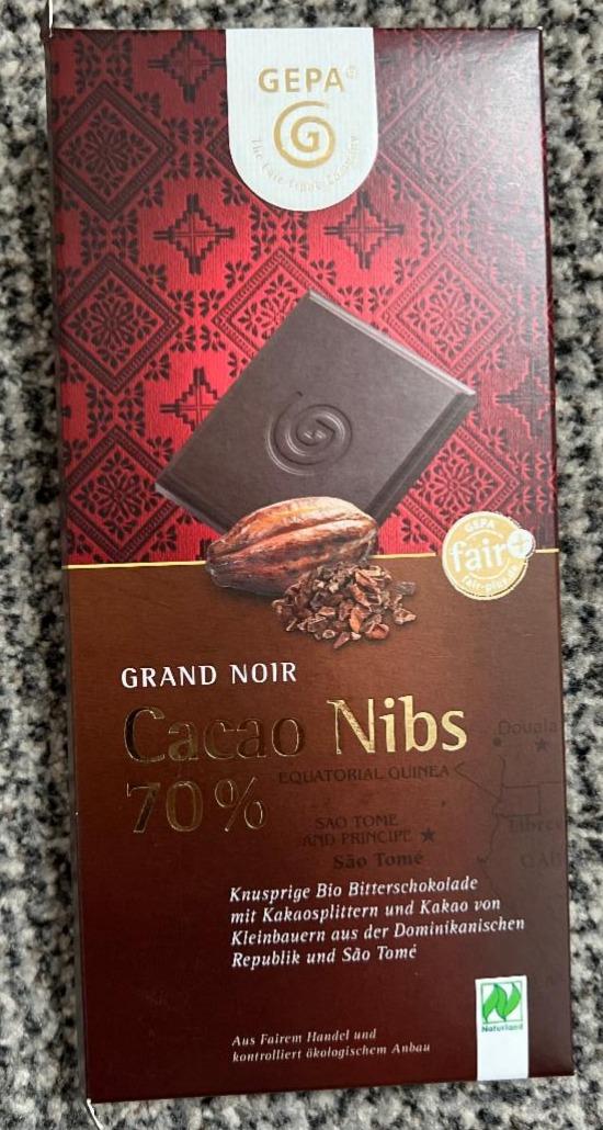Fotografie - Grand Noir Cacao Nibs 70% Gepa