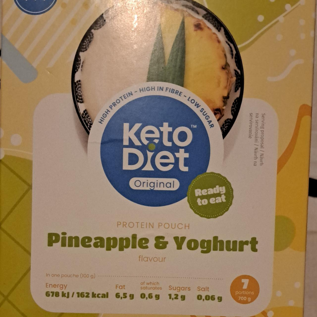 Fotografie - Protein Pouch Pineapple & Yoghurt flavour KetoDiet