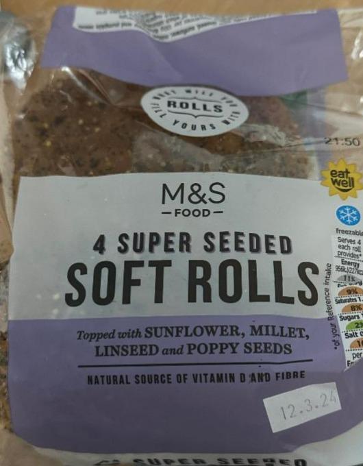 Fotografie - Super seeded soft rolls M&S Food