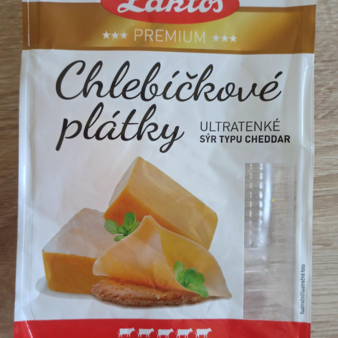 Fotografie - Chlebíčkové plátky ultratenké Sýr typu Cheddar Laktos