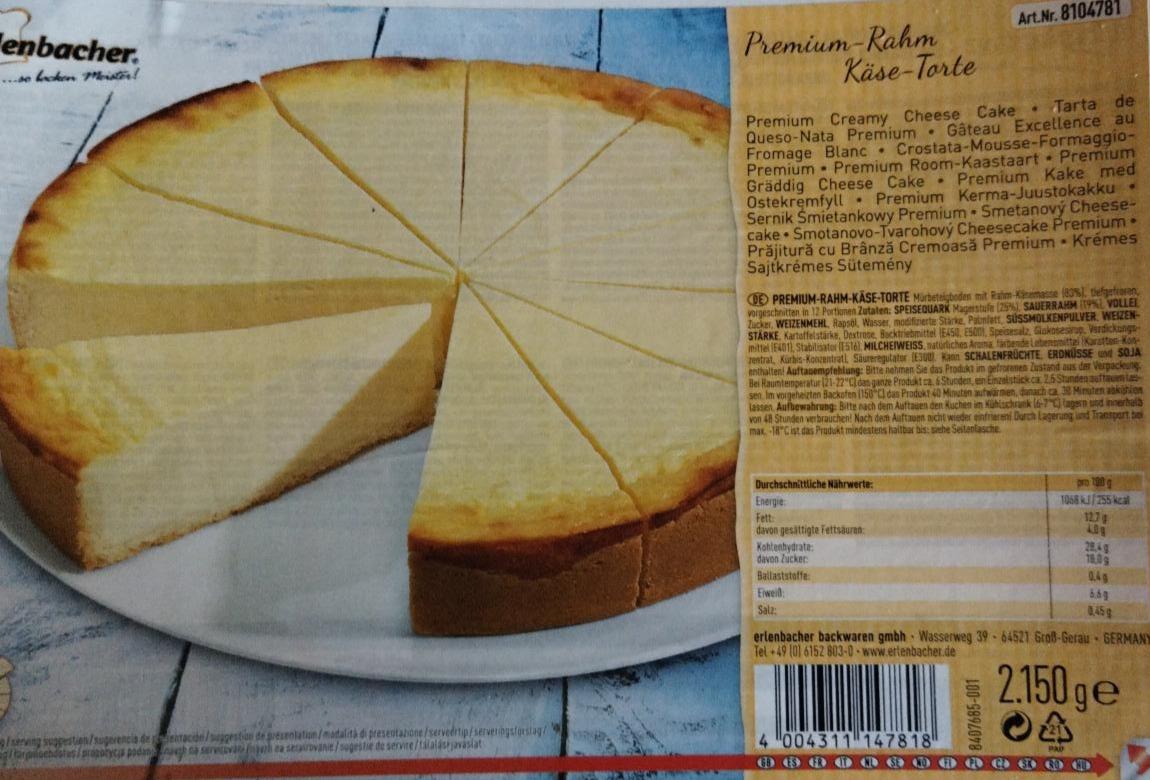Fotografie - Premium-rahm Käse-Torte Erlenbacher