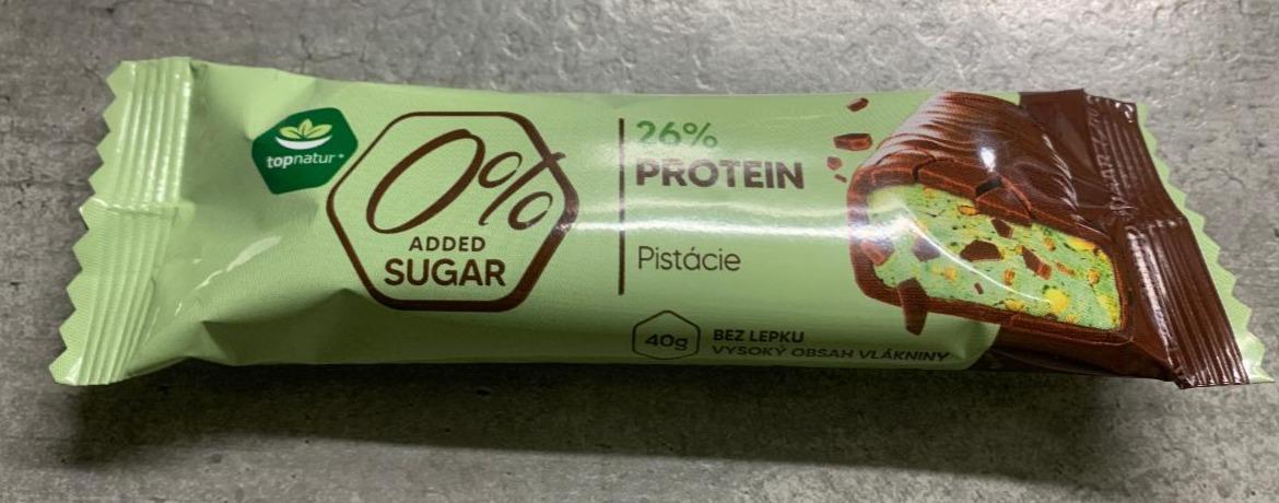 Fotografie - 26% Protein Pistácie 0% added sugar Topnatur