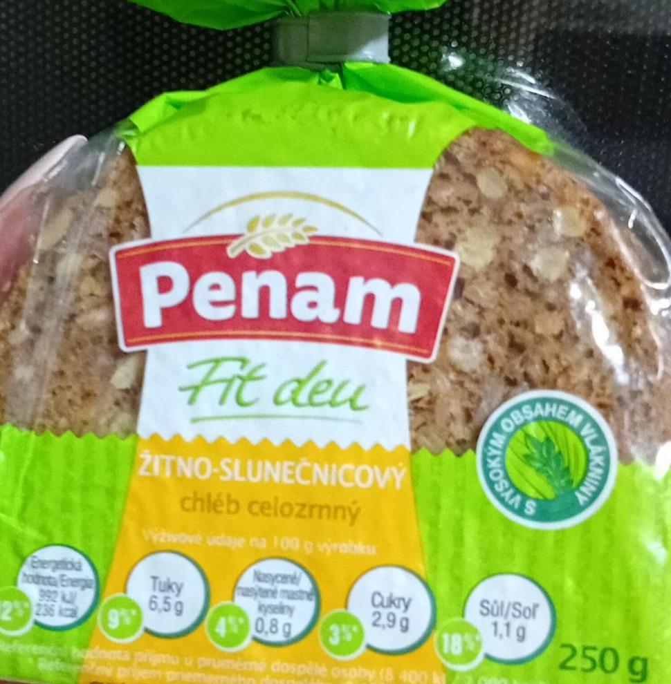 Fotografie - žitno- slunečnicový chléb celozrnný Fit den Penam