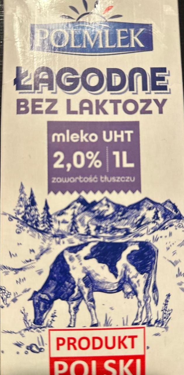 Fotografie - Łagodne bez laktozy mleko UHT 2,0% Polmlek