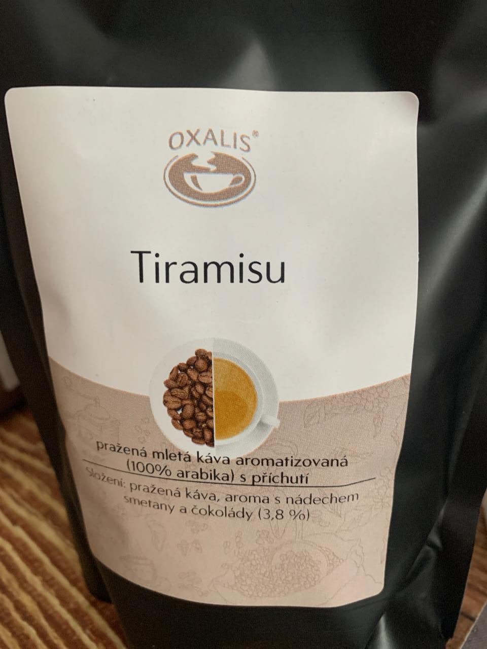 Fotografie - Pražená mletá káva s příchutí Tiramisu Oxalis