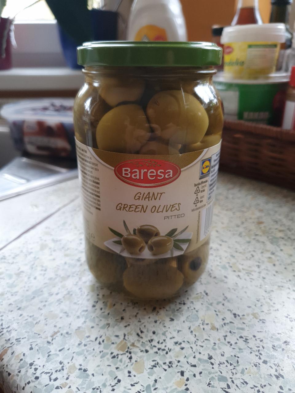 Fotografie - Giant green olives pitted (zelené olivy obří bez pecek) Baresa