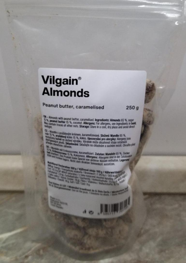 Fotografie - Almonds Peanut Butter, caramelised Vilgain