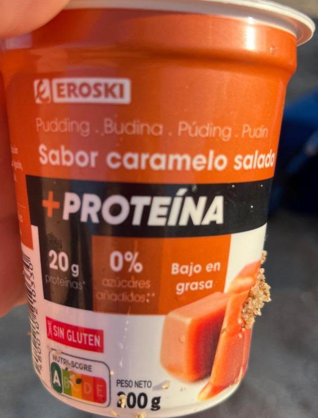 Fotografie - Pudding Sabor caramelo salado +Proteína Eroski