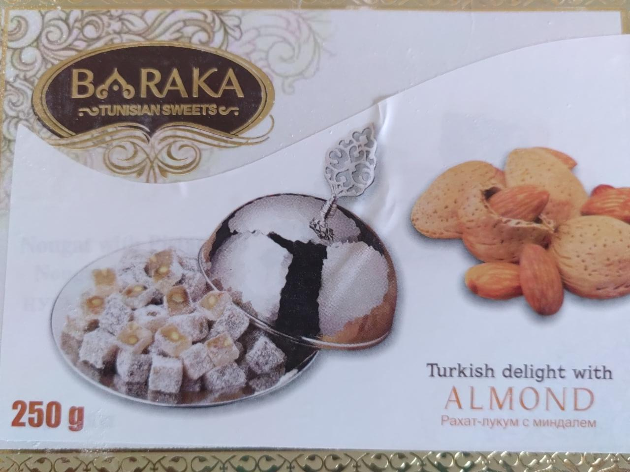 Fotografie - Turkish delight with Almond Baraka Tunisian sweets