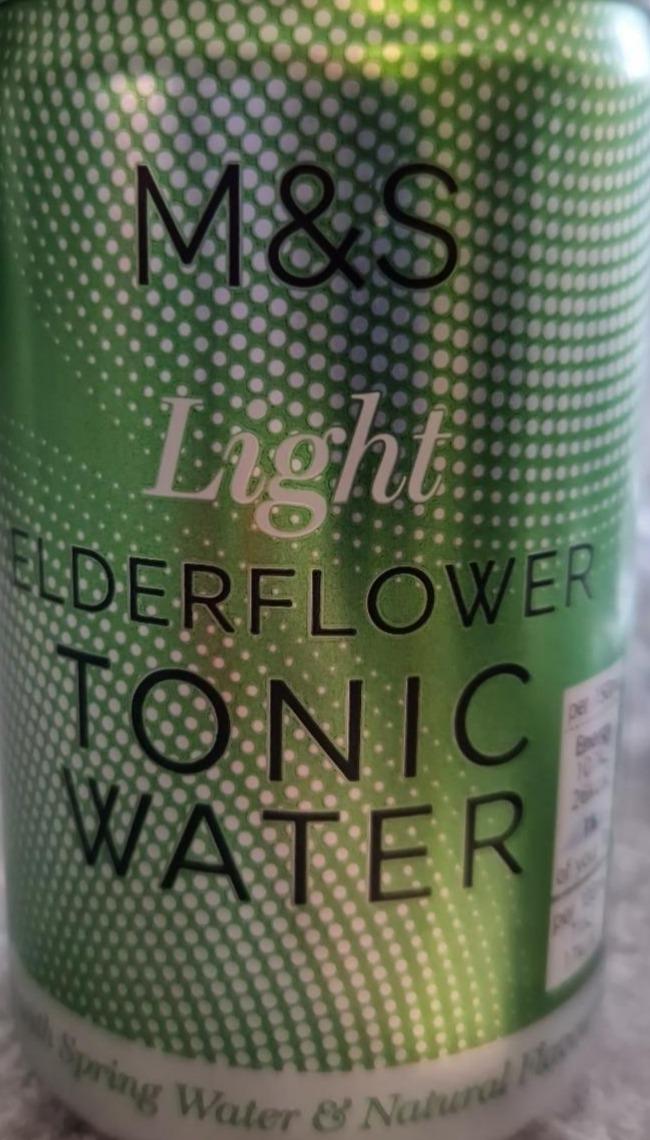 Fotografie - Light elderflower tonic water M&S