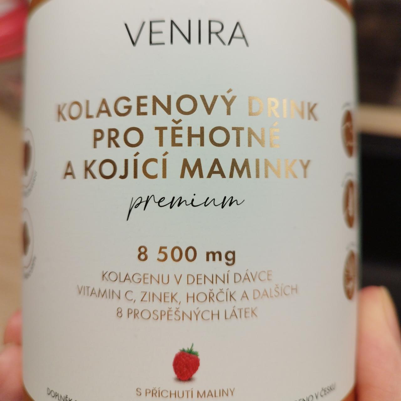 Fotografie - Kolagenový drink pro těhotné a kojící maminky premium Malina Venira