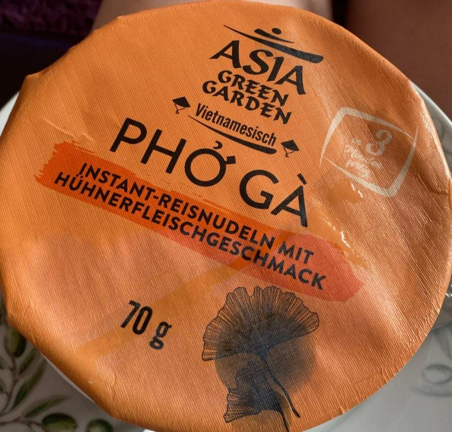 Fotografie - Pho Ga Instant-reisnudeln mit hühnerfleischgeschmack Asia Green Garden