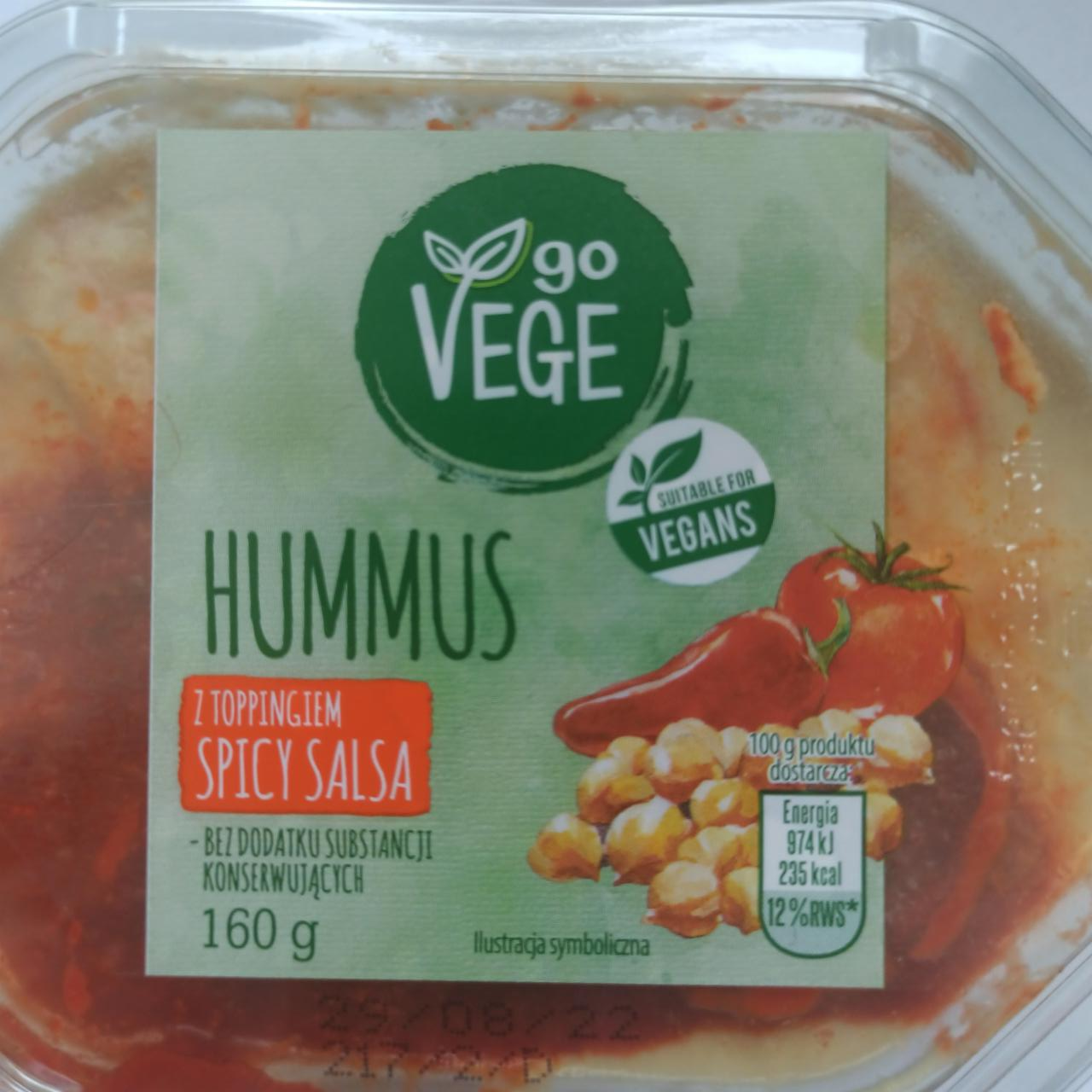 Fotografie - Hummus z toppingiem spicy salsa goVege