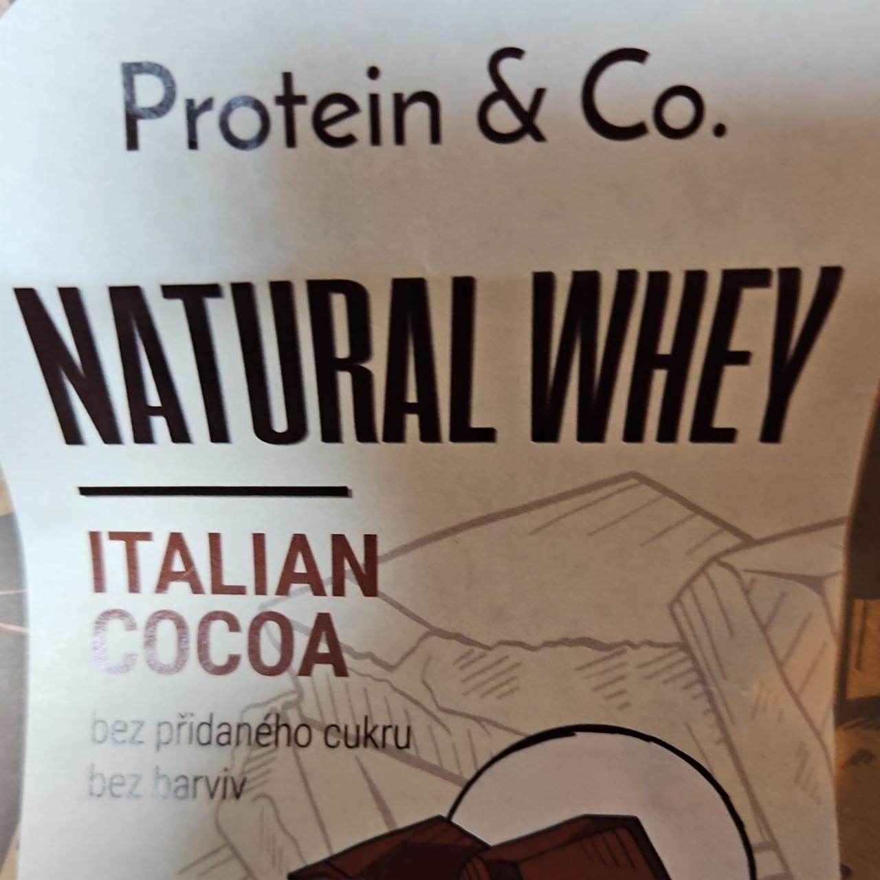 Fotografie - Natural Whey Italian Cocoa Protein & Co.