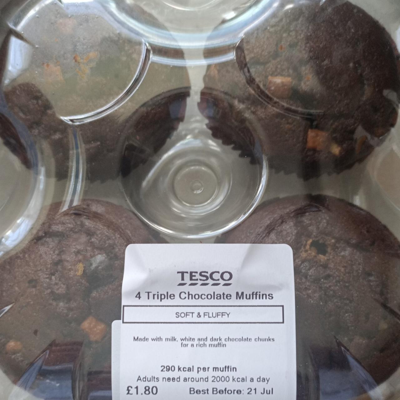 Fotografie - triple chocolate muffins Tesco