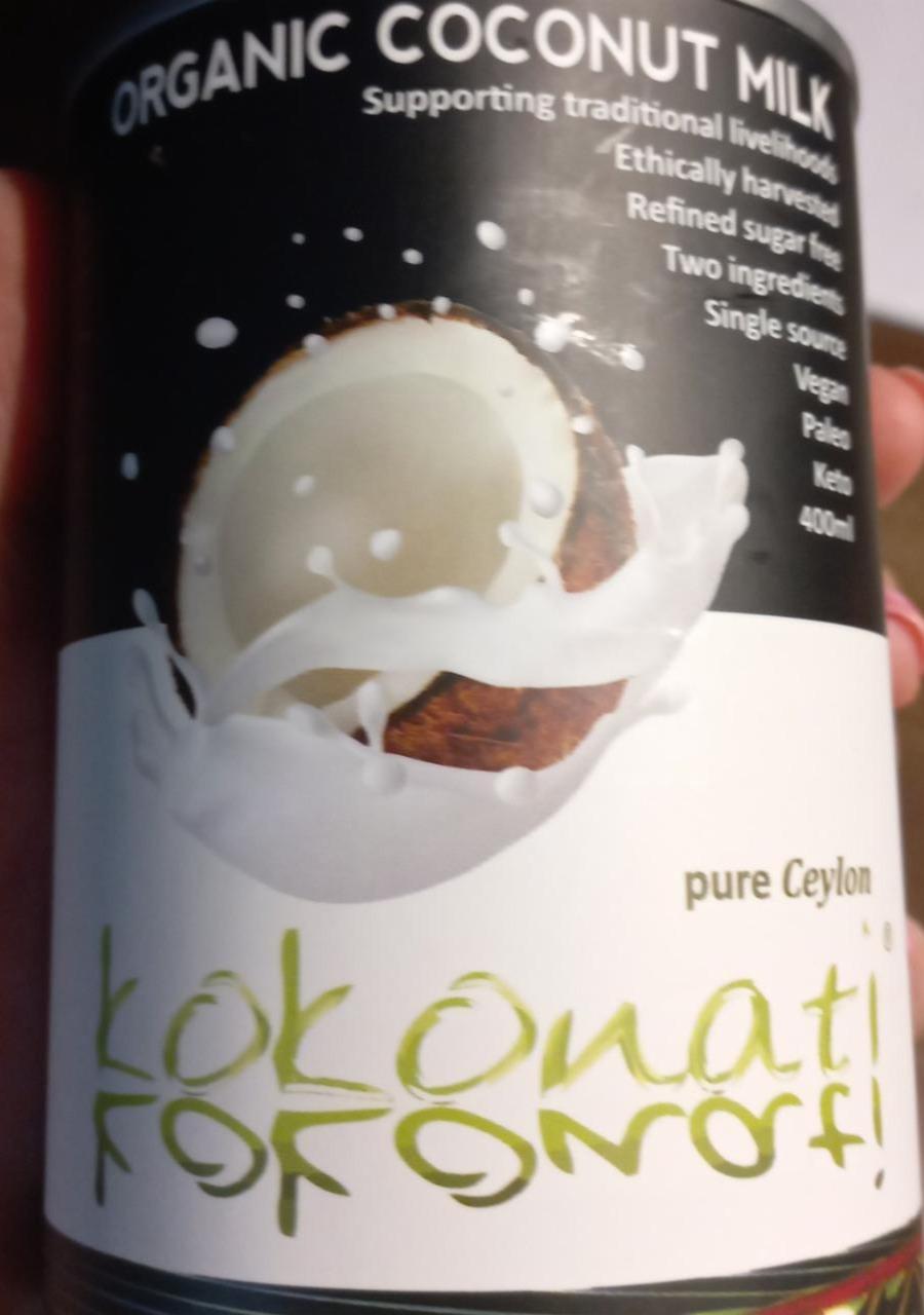 Fotografie - Organic Coconut Milk pure Ceylon Kokonati