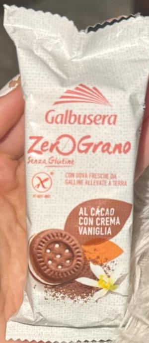 Fotografie - ZeroGrano senza glutine al cacao con crema vaniglia Galbusera