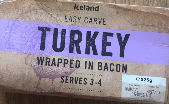 Fotografie - easy carve turkey wrapped in bacon Iceland