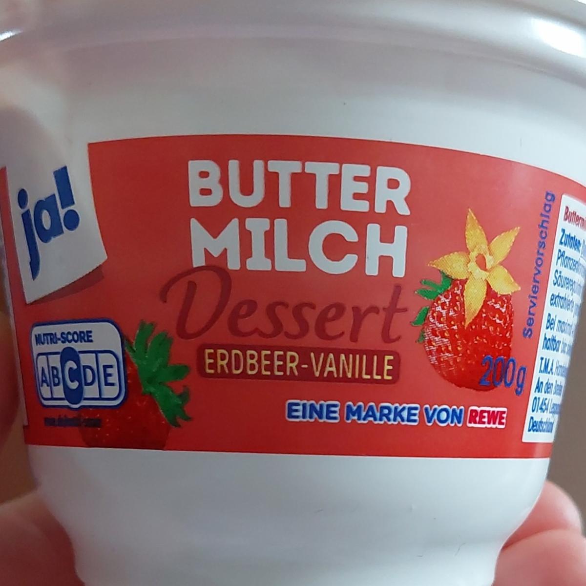 Fotografie - Butter Milch Dessert Erdbeer-Vanille Ja!