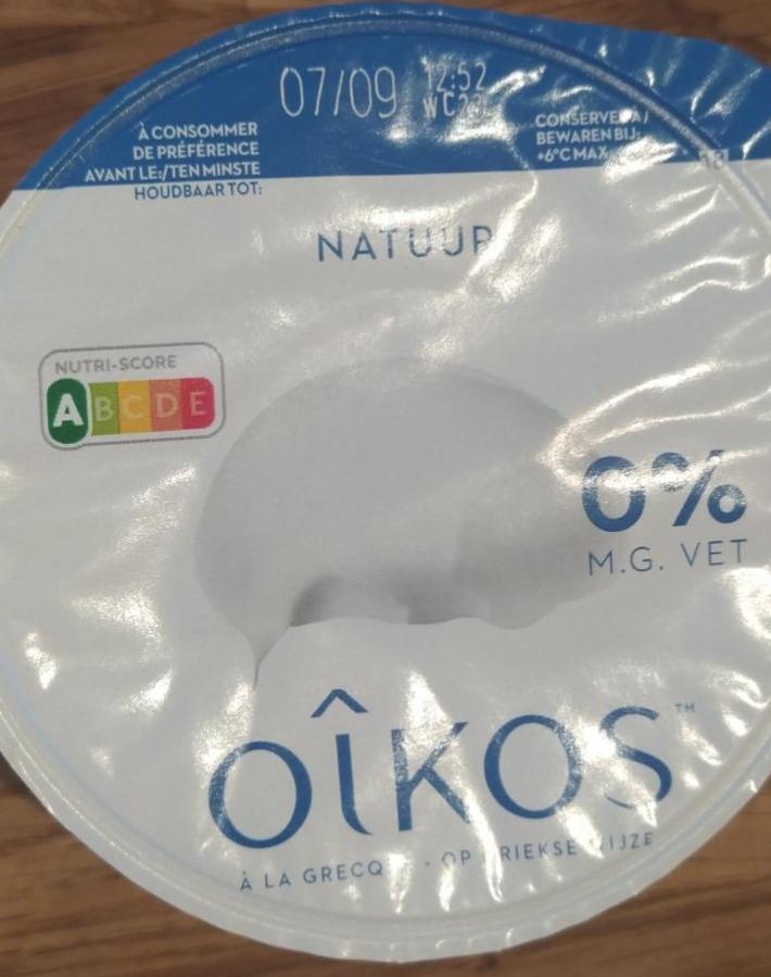Fotografie - Griekse yoghurt 0% natuur Oikos