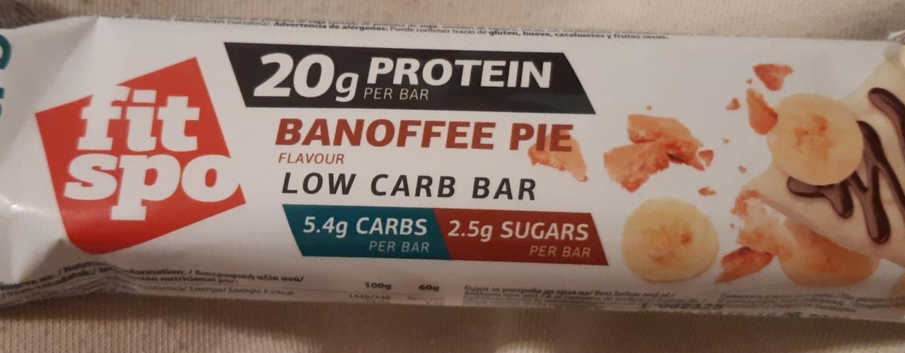 Fotografie - Low Carb Banoffee Pie Protein Bar Fit Spo