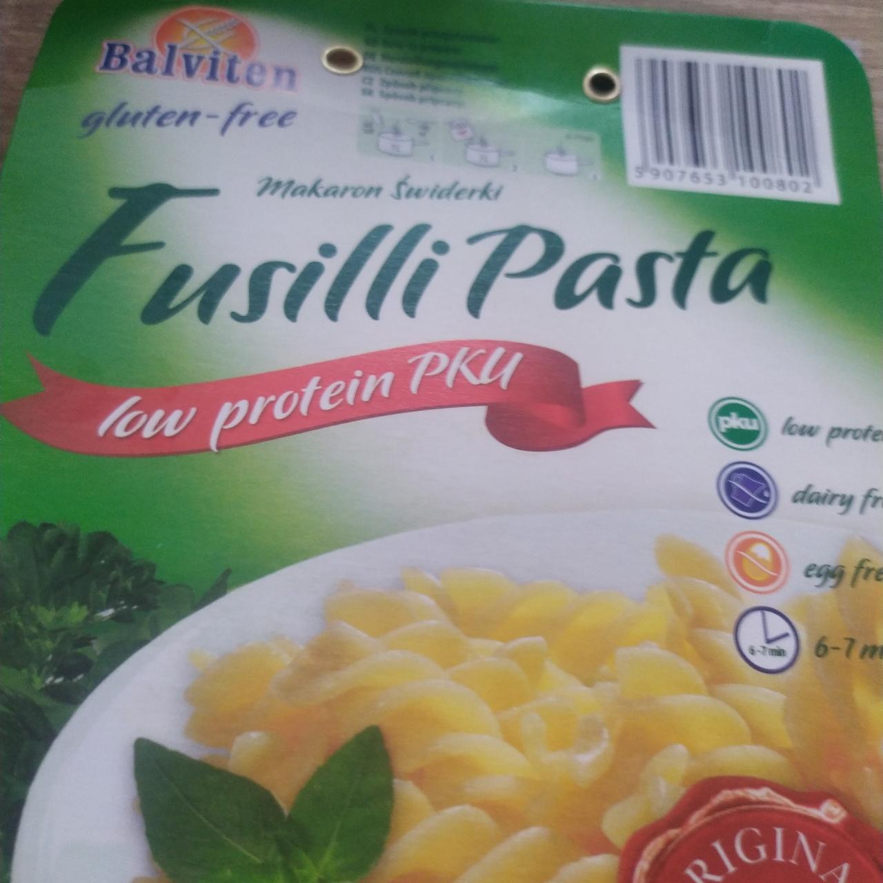 Fotografie - Fusilli Pasta low protein PKU Balviten