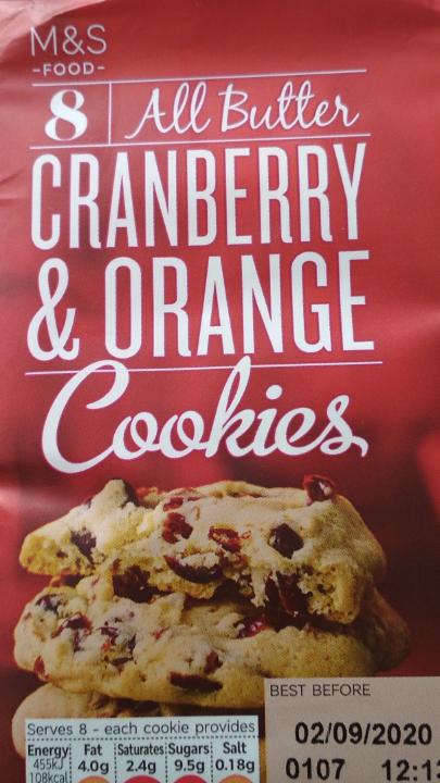 Fotografie - Cranberry & Orange Cookies M&S