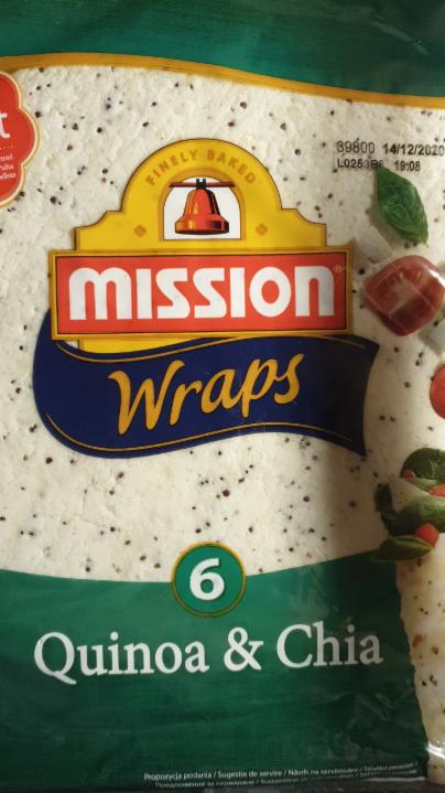Fotografie - Wraps Quinoa & Chia Mission
