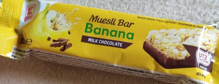 Fotografie - Muesli bar banana milk chocolate K-Classic