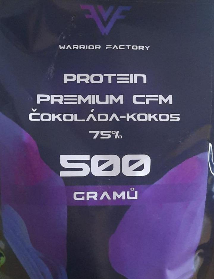 Fotografie - Protein premium CFM 75% čokoláda-kokos Warrior Factory