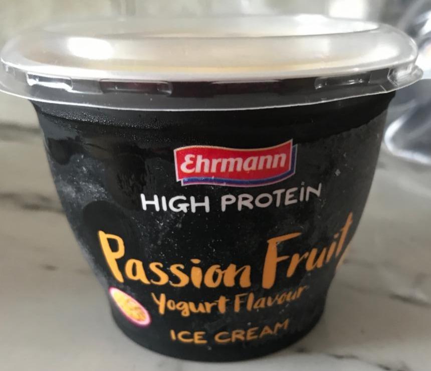 Fotografie - High Protein Passion Fruit Yogurt flavour Ice Cream Ehrmann