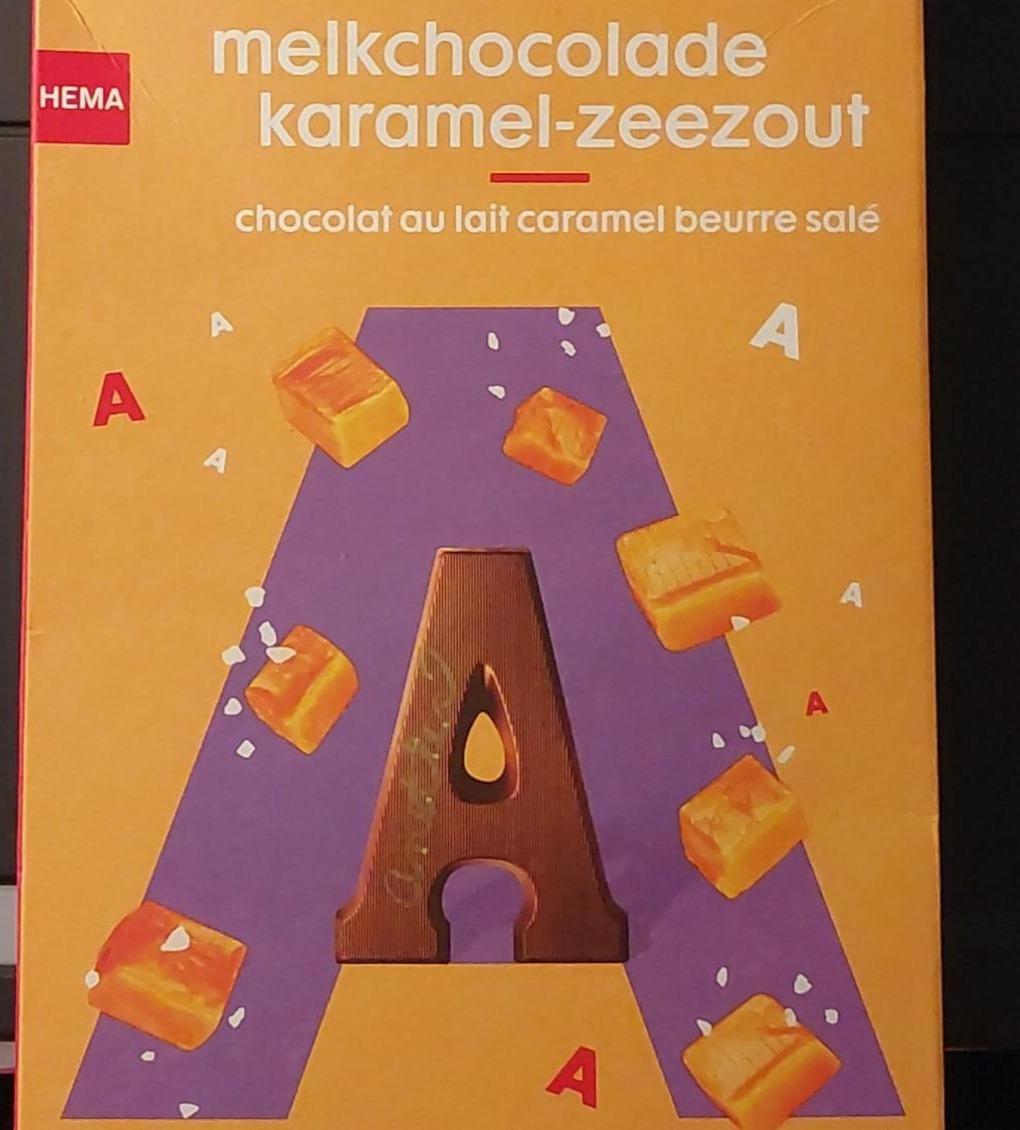 Fotografie - Melkchocolade karamel-zeezout Hema