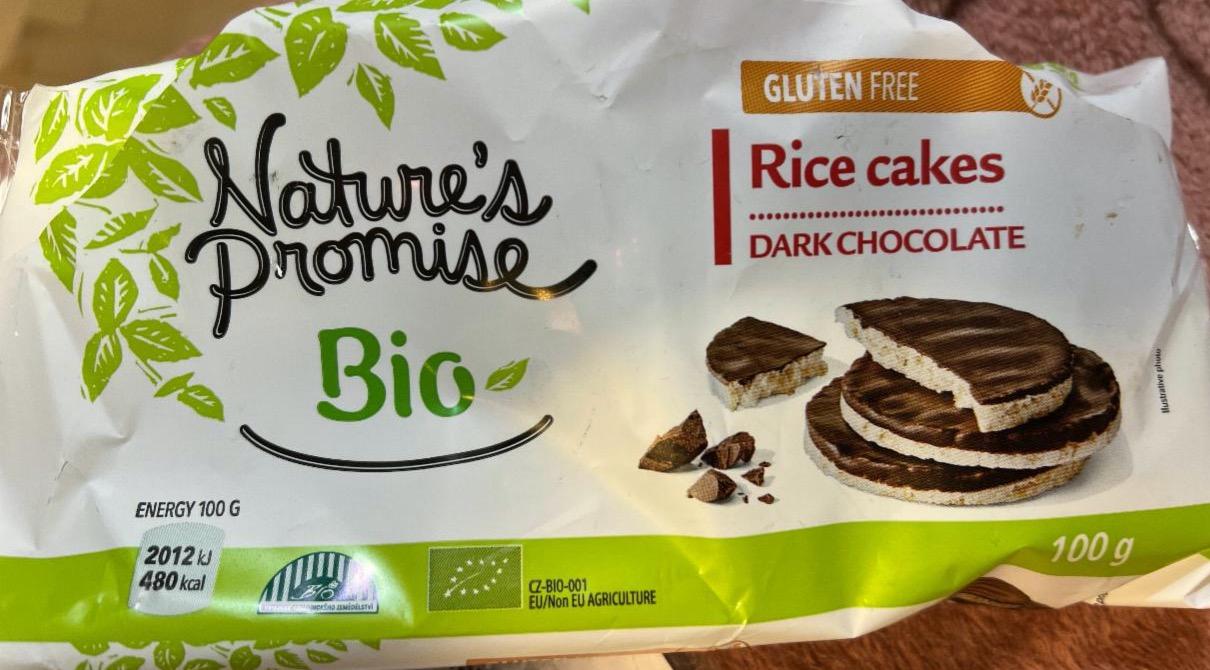 Fotografie - Rice cakes Dark chocolate Nature's Promise
