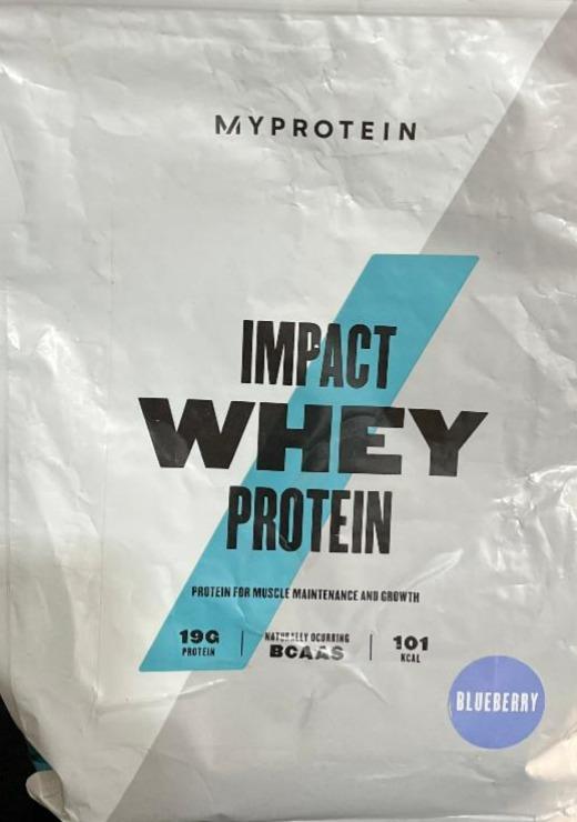 Fotografie - Impact whey protein Blueberry Myprotein