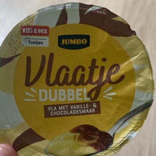 Fotografie - Vlaatje Dubbel Vla met Vanille- & Chocoladesmaak Jumbo
