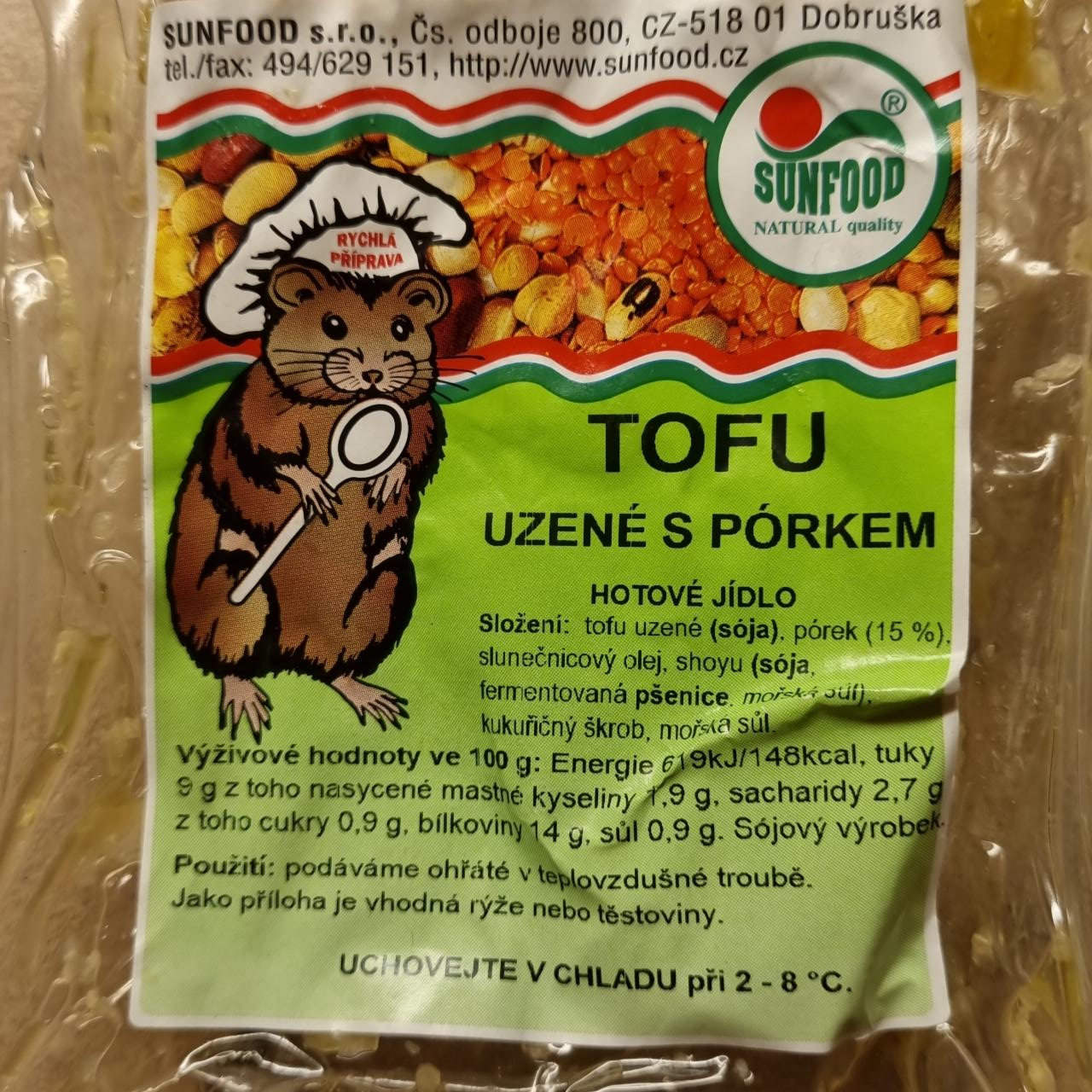 Fotografie - Tofu uzené s pórkem Sunfood