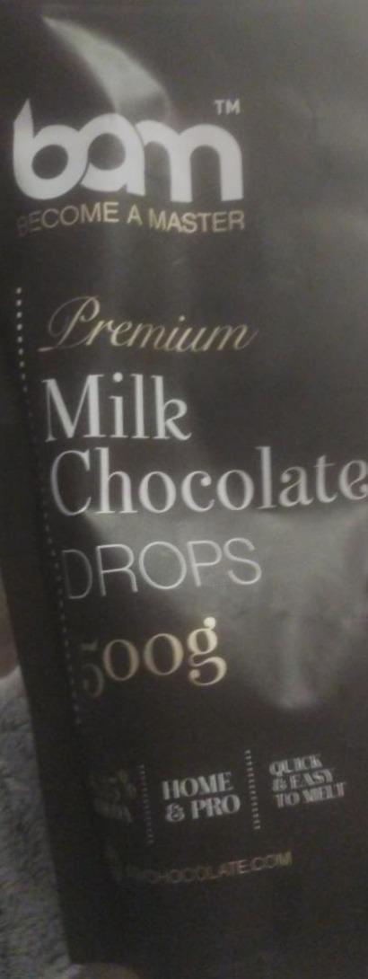 Fotografie - Premium Milk Chocolate Drops BAM