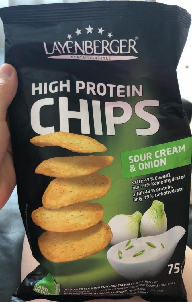 Fotografie - High Protein Chips Sour Cream & Onion Layenberger