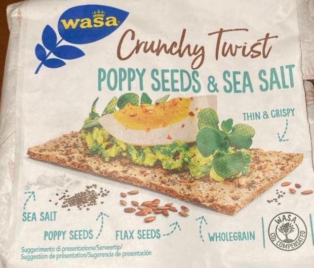 Fotografie - Crunchy twist poppy seeds & sea salt Wasa