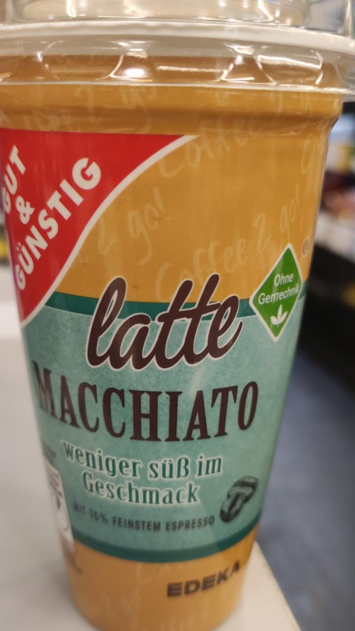 Fotografie - Latte Macchiato weniger süß im Geschmack Gut & Günstig
