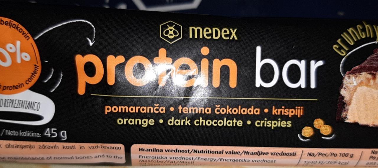 Fotografie - Protein bar pomaranča Medex