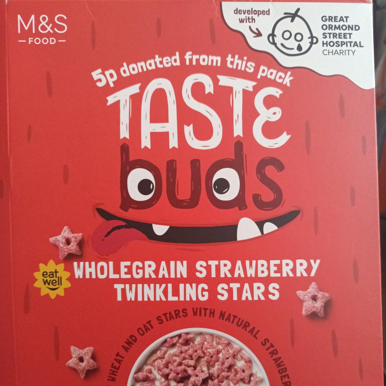 Fotografie - Taste buds Wholegrain strawberry twinkling stars M&S Food