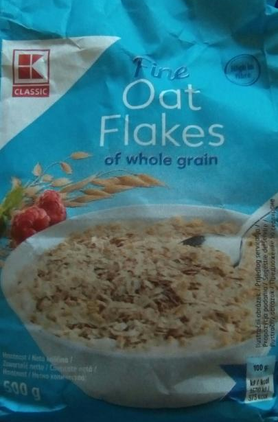 Fotografie - Fine oat flakes of whole grain K-Classic