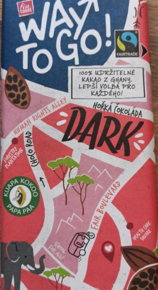 Fotografie - Hořká čokoláda Dark 70% Way to go!