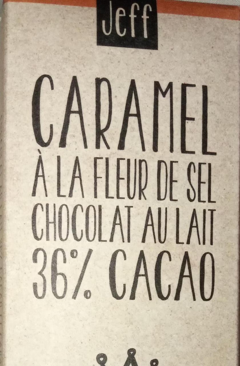 Fotografie - Caramel á la fleur de sel chocolat au lait 36% cacao Jeff