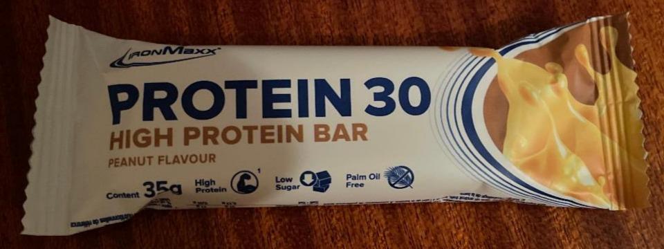 Fotografie - High Protein 30 Bar Peanut Flavour IronMaxx