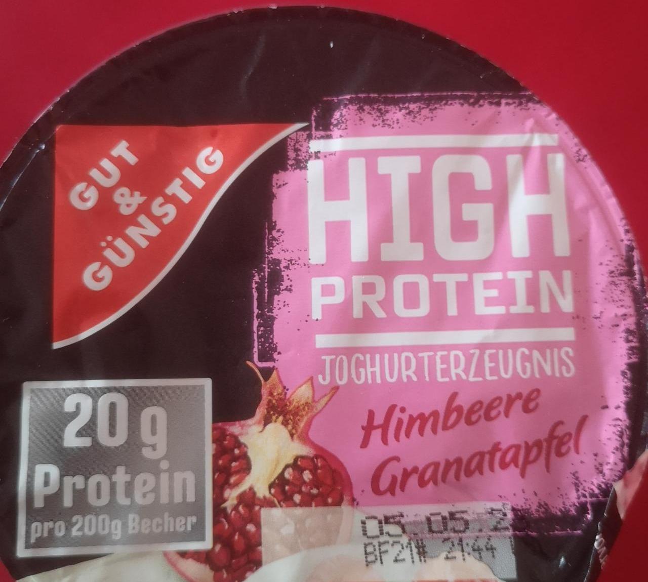 Fotografie - High Protein Himbeere Granatapfel Gut&Günstig