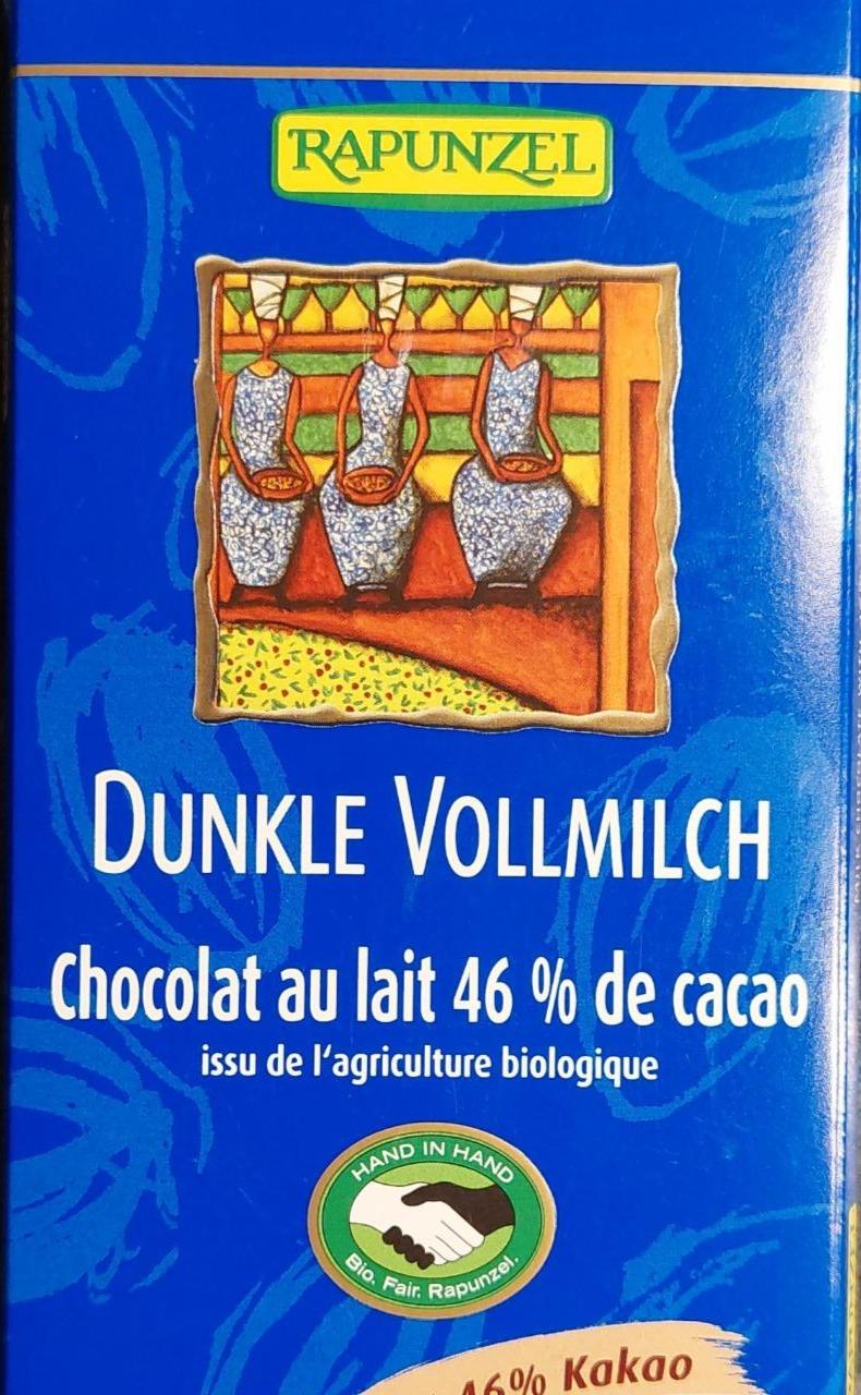 Fotografie - Dunkle Vollmilchschokolade mit 46% Kakao Rapunzel